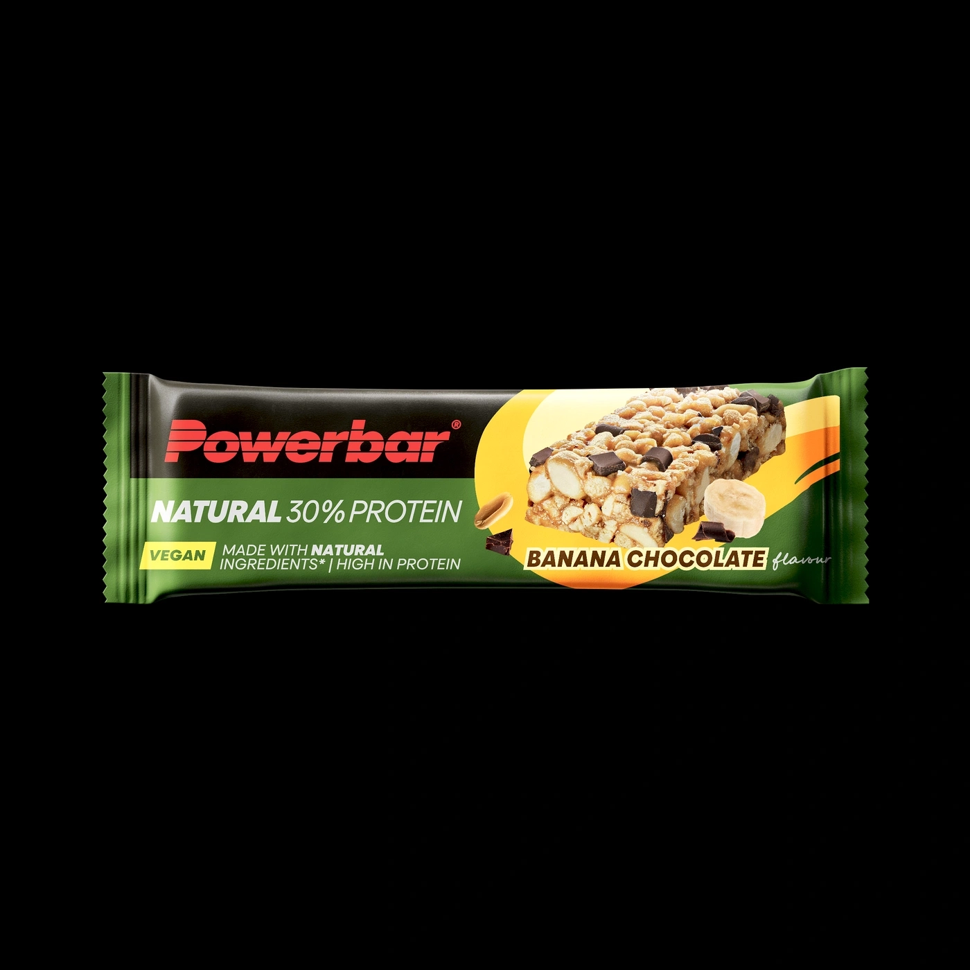 Powerbar Riegel mit Bananen-Schokoladen-Geschmack, 30% Protein, vegan