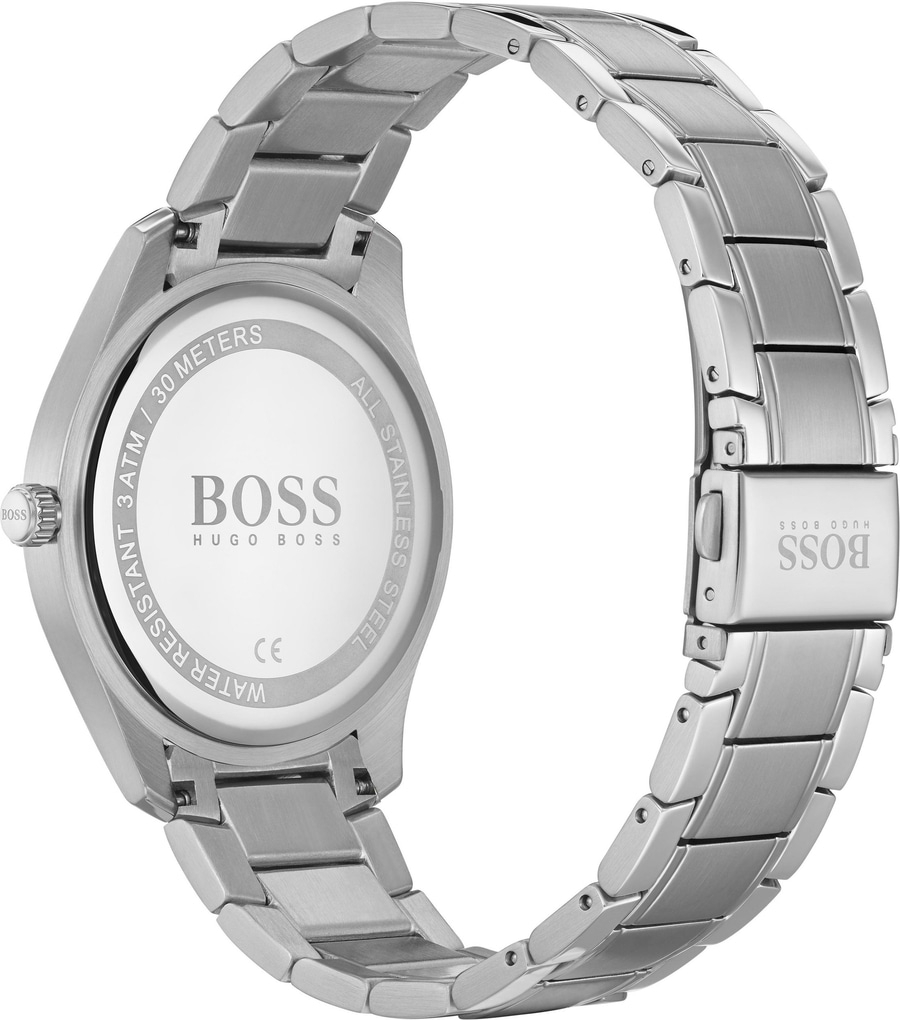 BOSS Herren Armbanduhr 1513730 Quarz Mineralglas Datumsanzeige analog 42mm