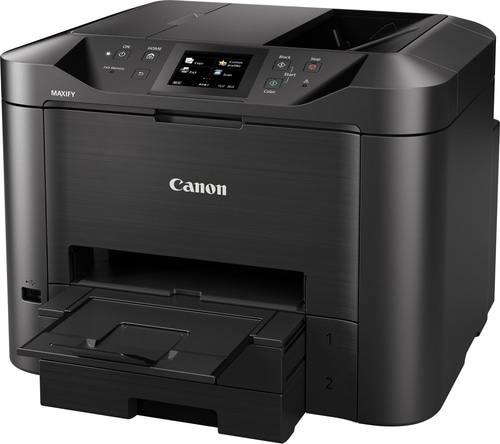 Canon MAXIFY Drucker, schwarz, mit Bedienfeld, Kopie, Fax, Scan, Start, Stopp, Farbe, WLAN