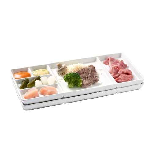 BETTY BOSSI 2x Gourmet-Teller Porzellan - Spülmaschinengeeignet Weiß