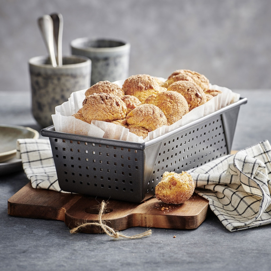 BETTY BOSSI Brotbackform Kastenbrot Knusper 23cm + Buch Kastenbrot & Zupfbrot