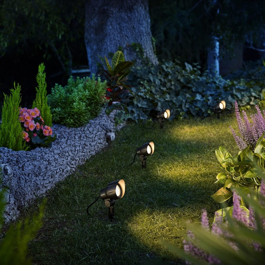 3x PHILIPS GardenLink Niedervolt Außenspot Erweiterung LED Erdspieß Bodenspot