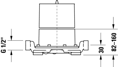 DURAVIT Grundkörper Einhebel Wannenmischer DN15 GK5900003000 NEU