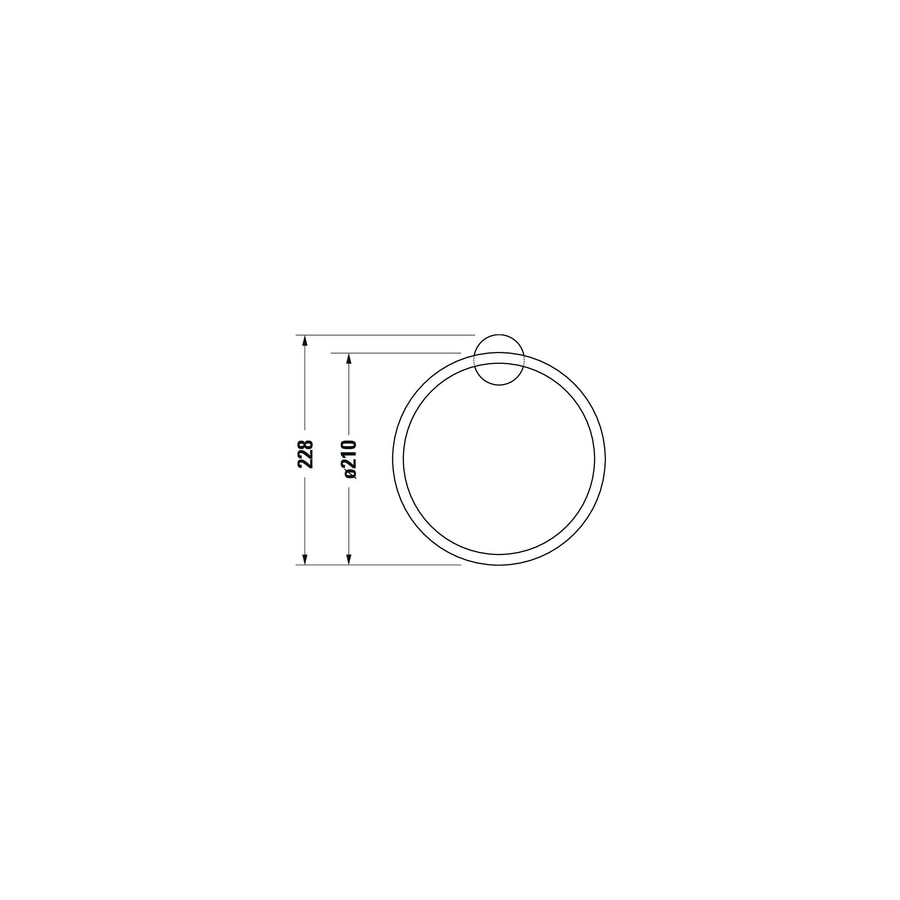 DURAVIT Handtuchhalter Starck T Handtuchring Chrom NEU