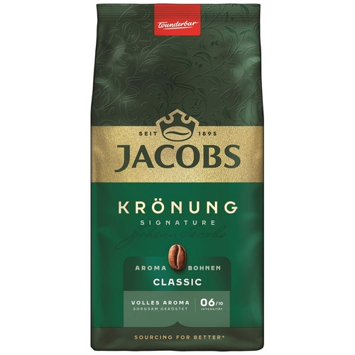 JACOBS Kaffeebohnen Krönung Aroma-Bohnen Classic 12 x 500g ganze Bohnen geröstet