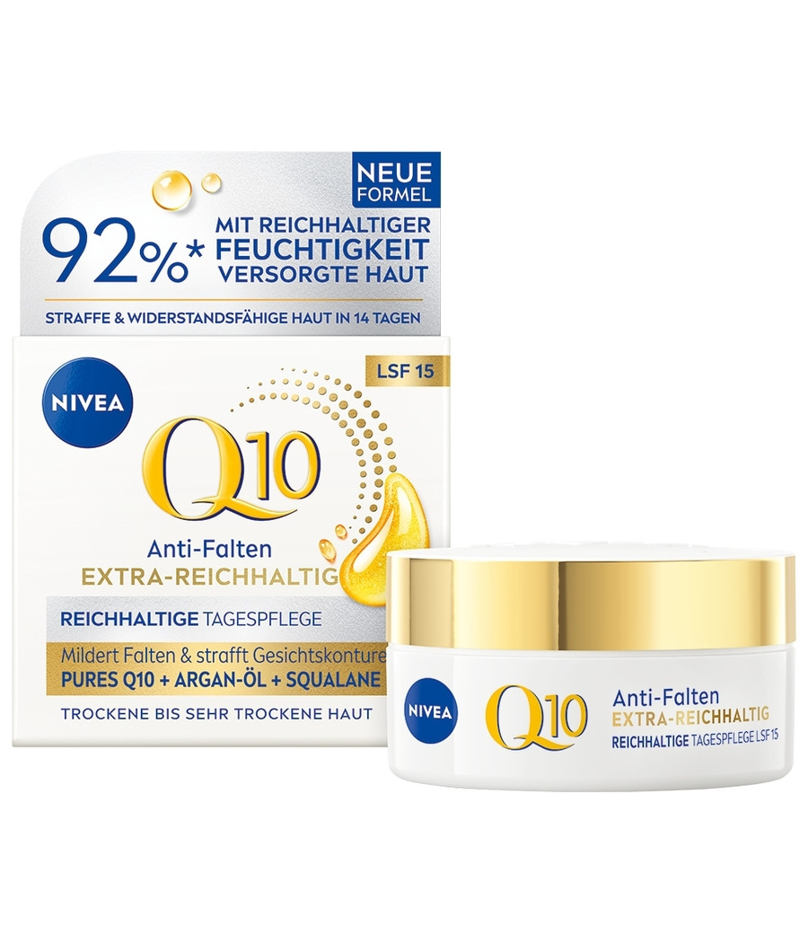 NIVEA Q10 Anti-Falten Extra-Reichhaltige Tagespflege LSF 15