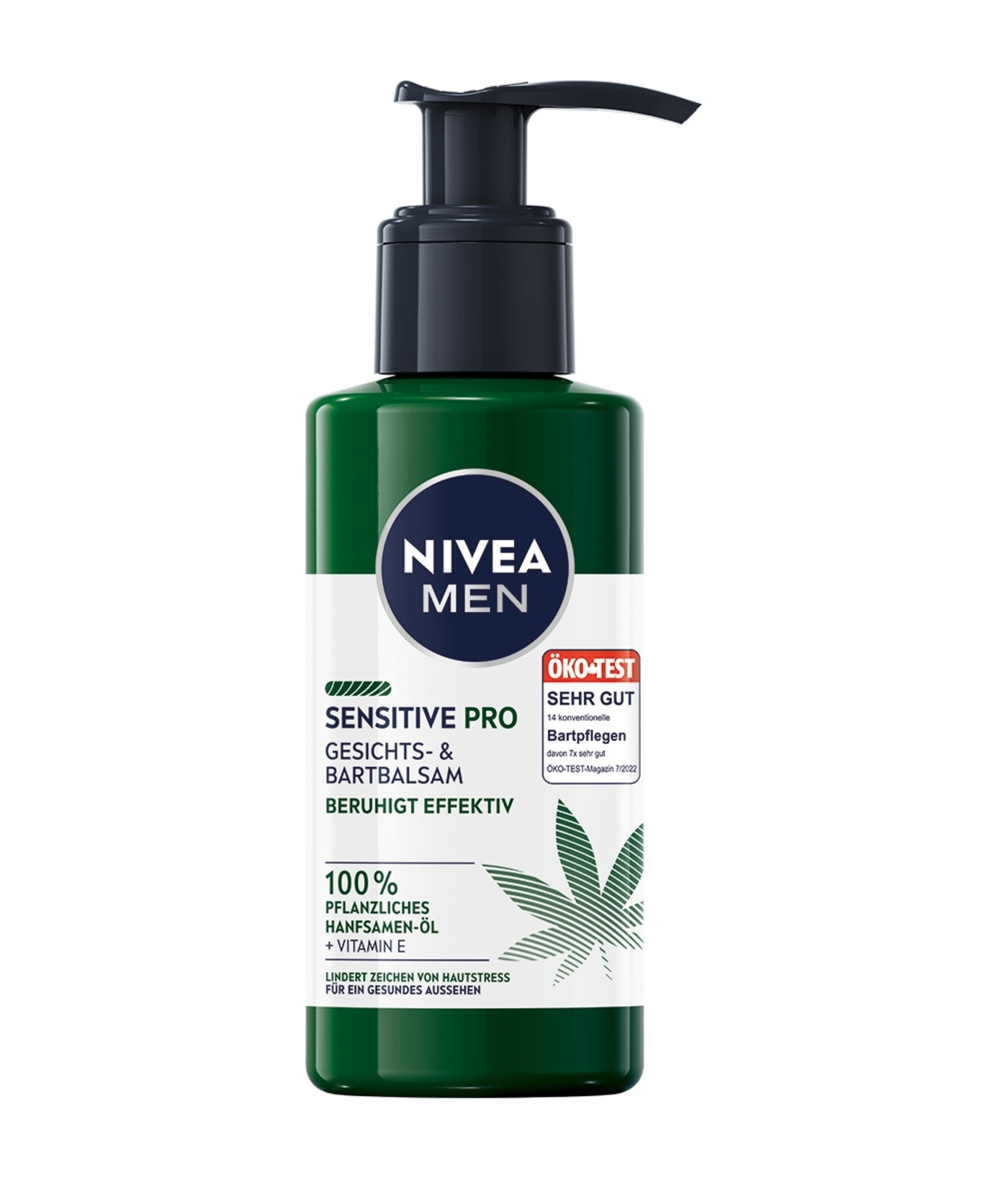 NIVEA MEN Gesichts- & Bartbalsam Sensitive Pro Hanfsamen-Öl o. Alkohol 2 x 150ml