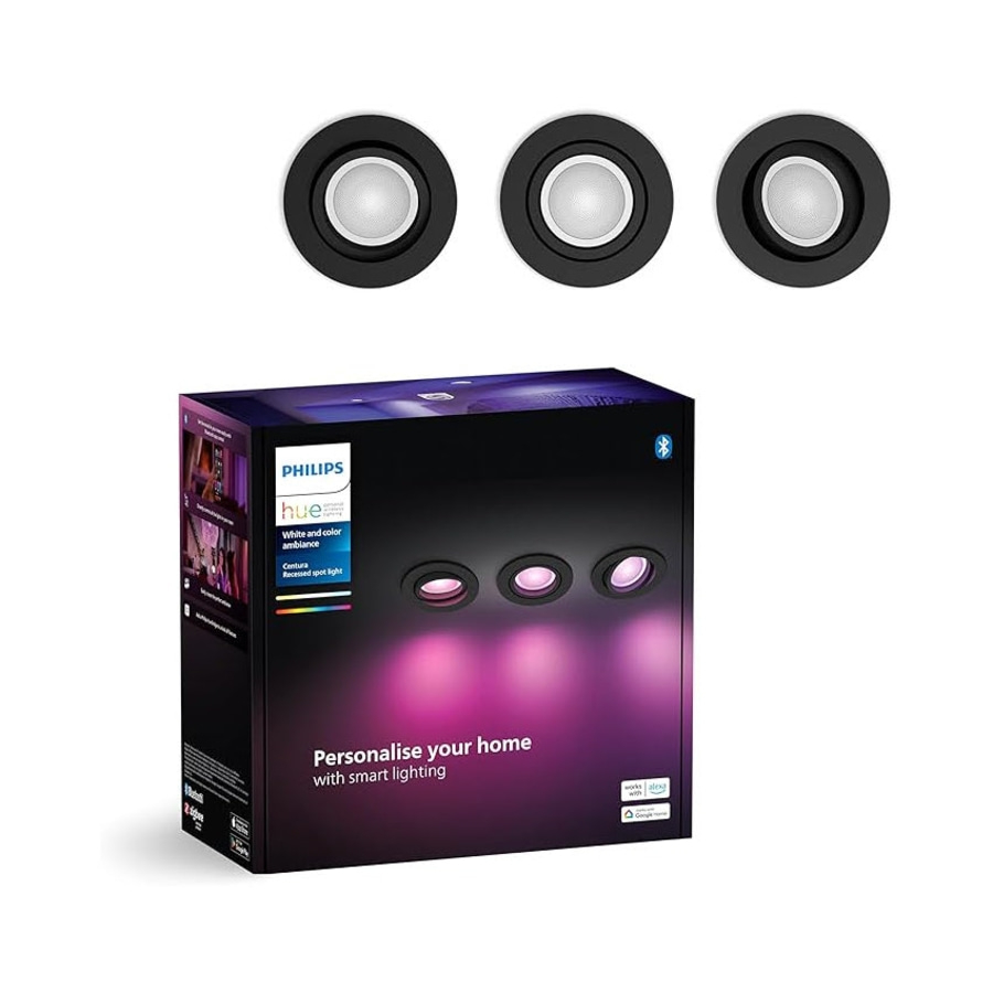 PHILIPS Hue Centura Einbauspot 3er-Set Smart LED Leuchte Deckenstrahler B-Ware