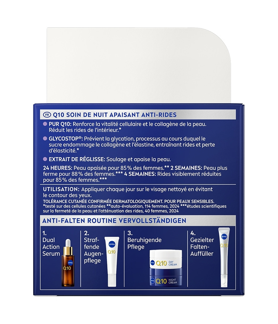 NIVEA Q10 Anti-Falten Power Sensitive Nachtpflege 50ml