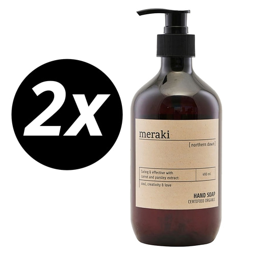 2 x MERAKI Handseife Northern Dawn 490 ml Flüssigseife Seifenspender NEU