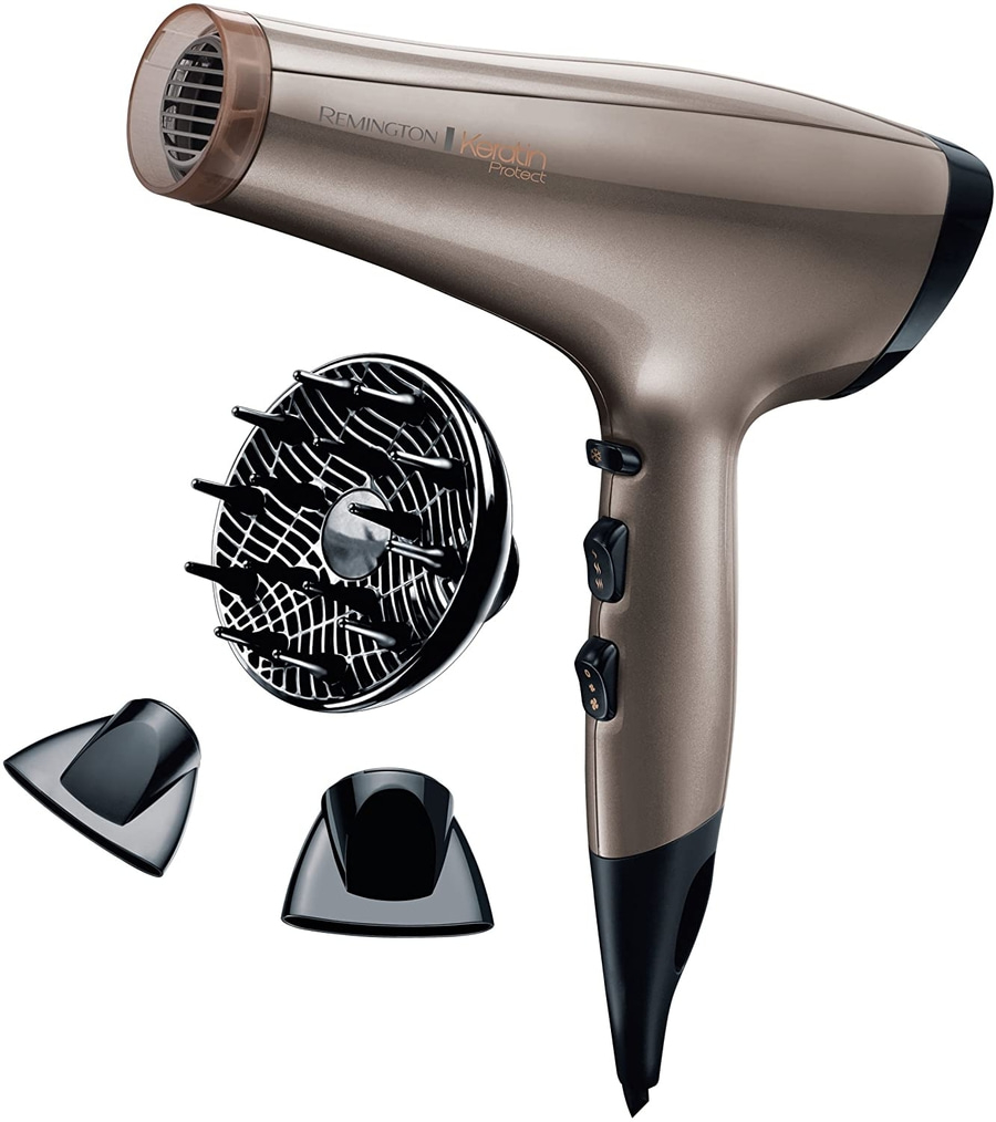 REMINGTON Haartrockner AC8002 Keratin Protect Ionen 130km/h Luftstrom 2200 W