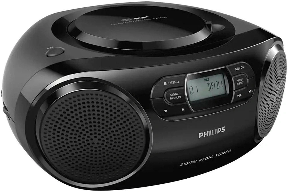 Schwarzer Philips CD-Soundmachine mit DAB+ Digitalradio-Tuner