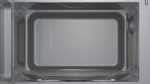 Mikrowelle, Innenraum, Drehteller, grau, leer, Gerät, Küche, Essen, Kochen, sauber