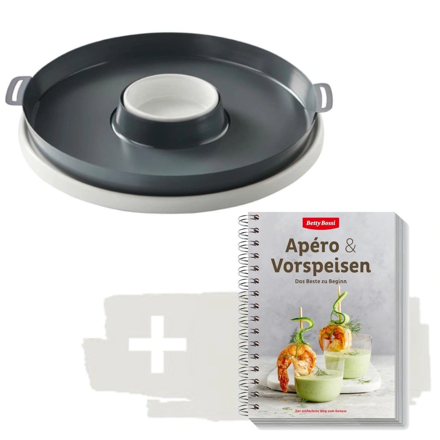BETTY BOSSI Apéro & Vorspeisen Backbuch + Aperoring Backform Fingerfood Häppchen