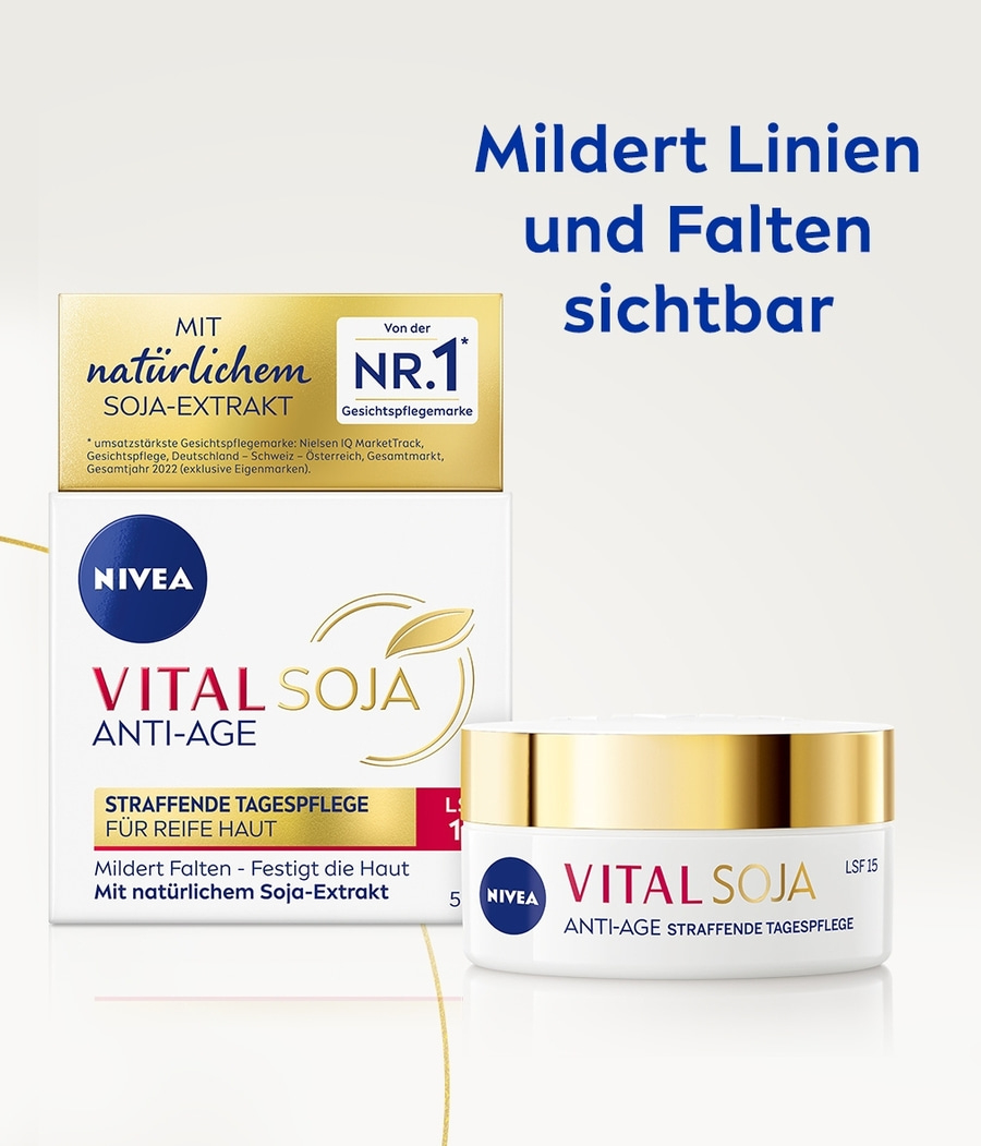 NIVEA VITAL Soja Anti-Age Straffende Tagespflege LSF 15 Soja-Extrakt 50ml