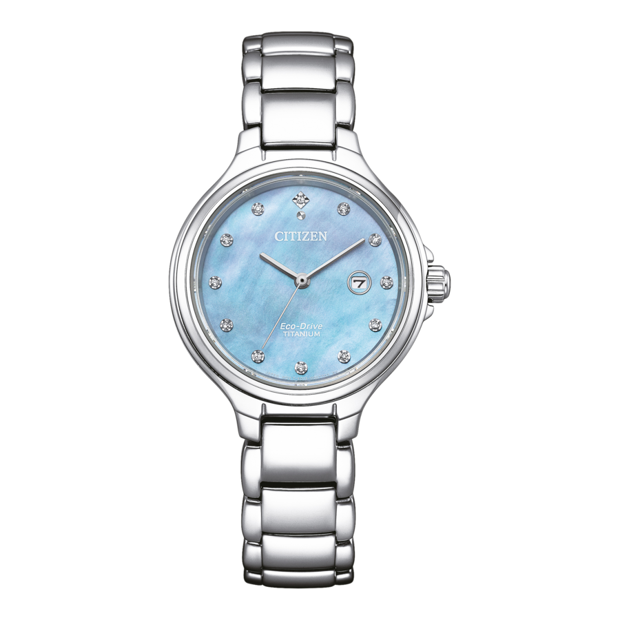 CITIZEN Damen Armbanduhr EW2680-84N Eco-Drive Titan Saphirglas 31 mm B-Ware