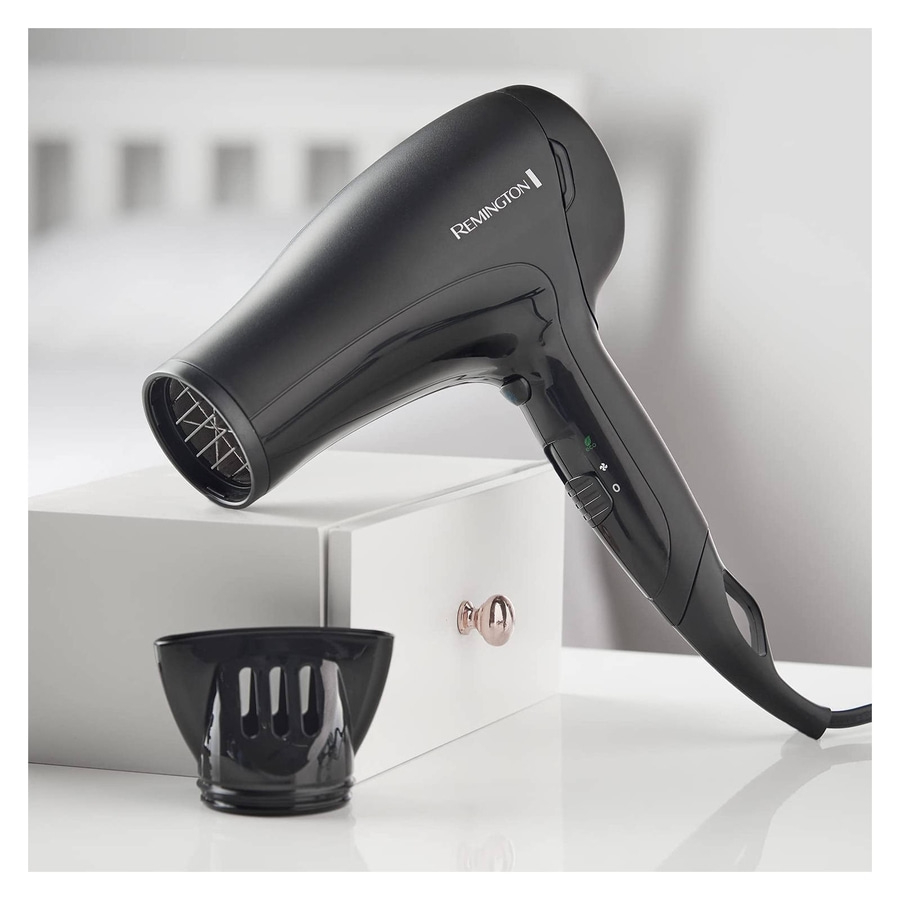 REMINGTON Haartrockner D3010 Ionen-Technik 2000 W 3 Heiz- & 2 Gebläsestufen
