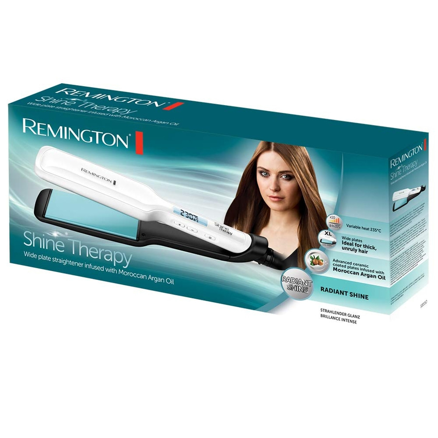 Remington Shine Therapy Haarglätter, ideal für dickes, widerspenstiges Haar.