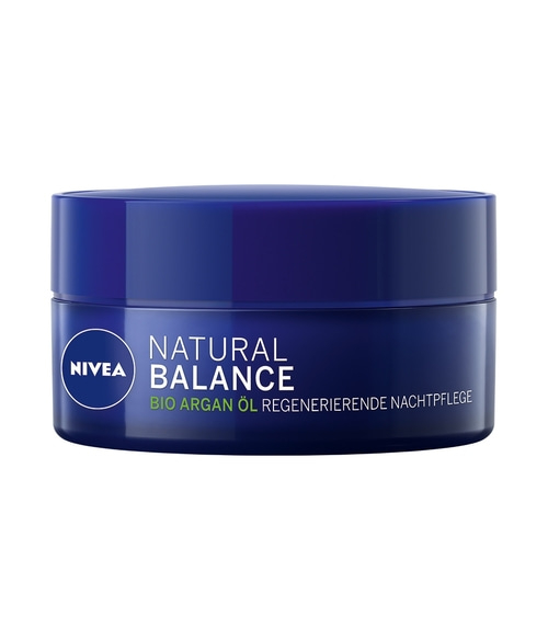 NIVEA Nachtpflege Natural Balance regenerierend tiefenpflegend Jojobaöl 2x 50ml