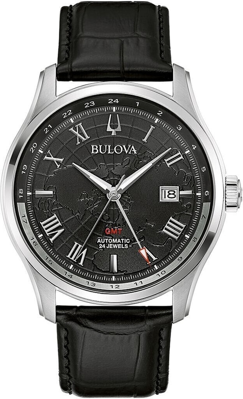 BULOVA Armbanduhr 96B387 Automatik Herrenuhr Saphirglas 43mm Lederarmband B-Ware