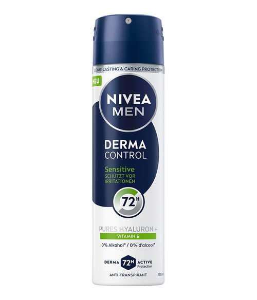 Nivea Men Derma Control Sensitive Anti-Transpirant mit Hyaluron und Vitamin E