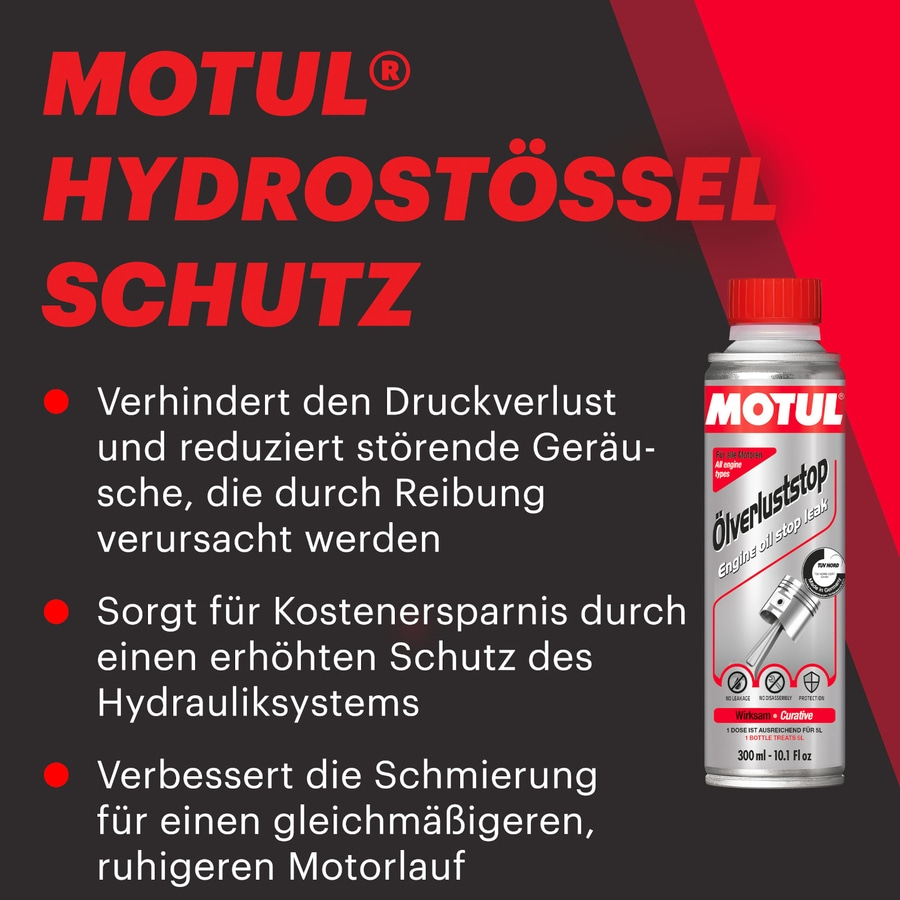 MOTUL Hydrostössel Schutz löst Verunreinigungen schmiert und schützt