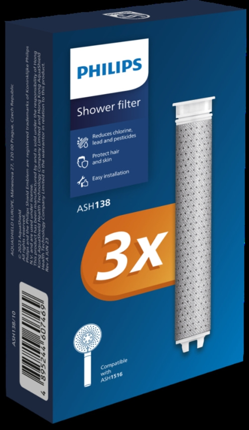 PHILIPS Ersatzfilter Duschfilter für Duschbrause Wasserfilter Filter 3er Pack