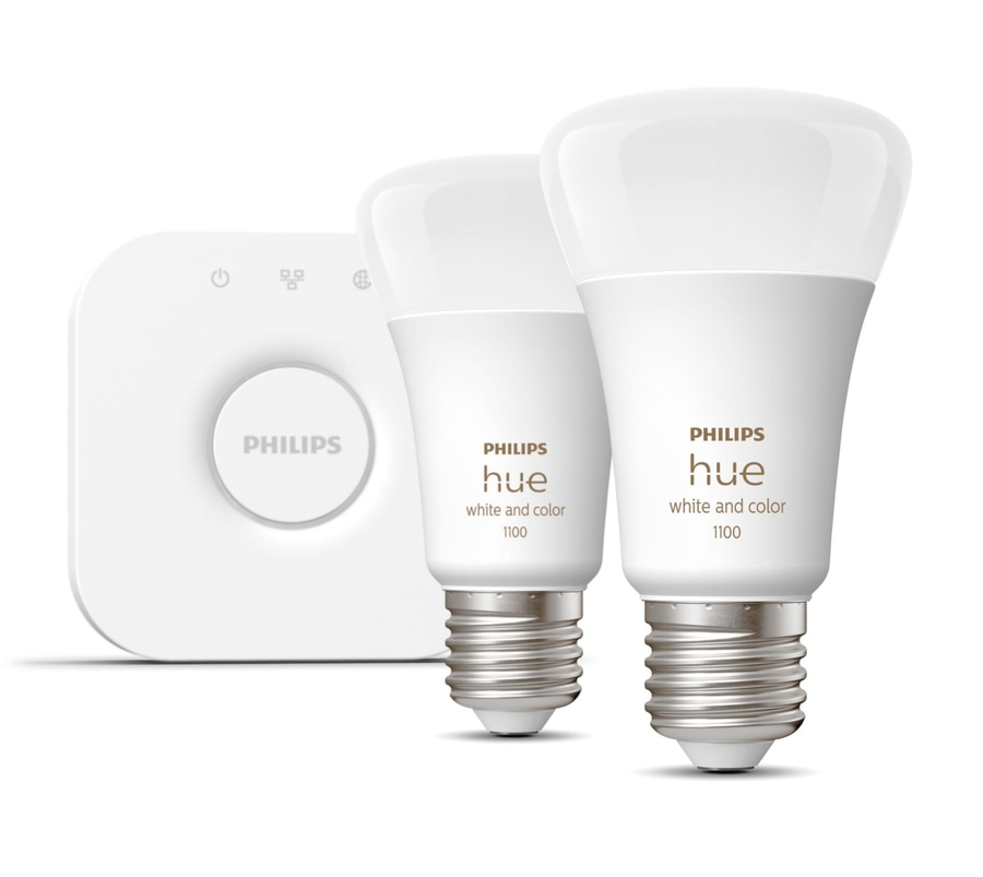 PHILIPS Hue White & Color Ambiance Starter Set 2x E27 Lampe Hue Bridge NEU
