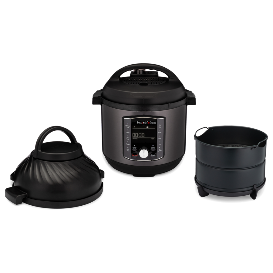 INSTANT POT Pro Crisp Multikocher 11in1 Heißluftfritteuse Slow Cooker Edelstahl