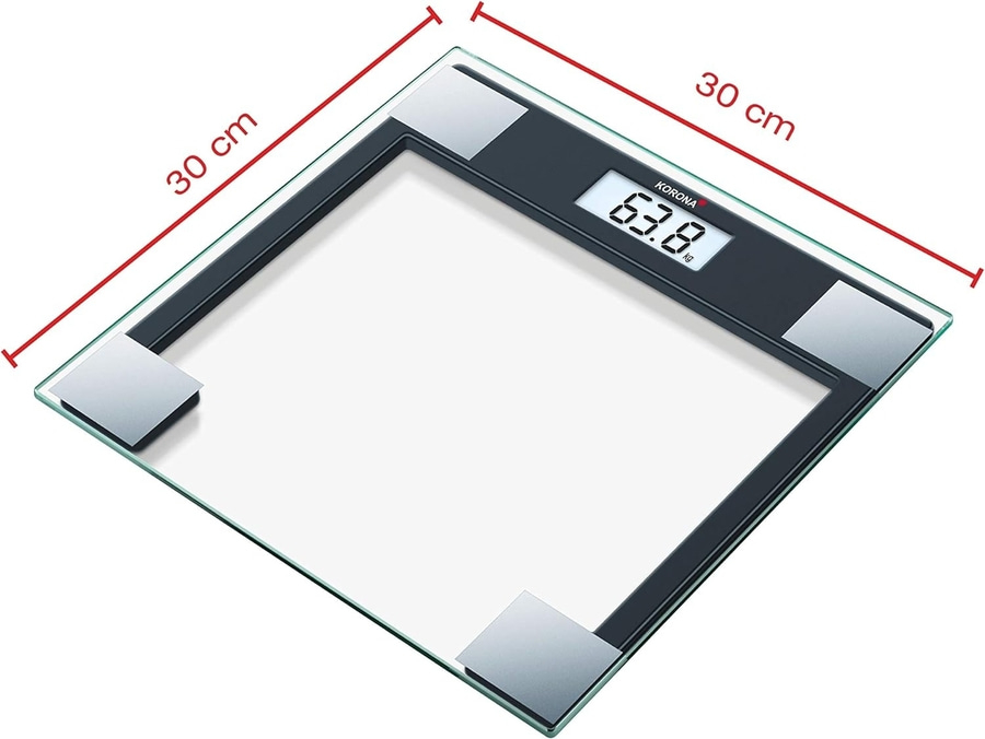KORONA Glaswaage GABRIELA 76754 150kg LCD Display Personenwaage Körperwaage NEU