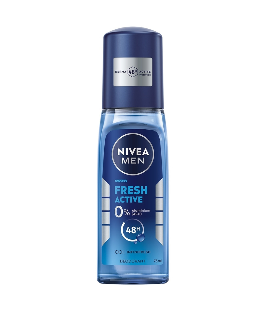 Nivea Men Deodorant, frisch und aktiv, 48 Stunden Schutz, 75 ml, ohne Aluminium