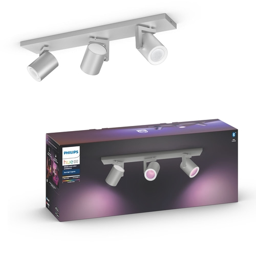 PHILIPS Hue White & Color Ambiance Argenta LED 3er-Spot Bluetooth 5,7W silber