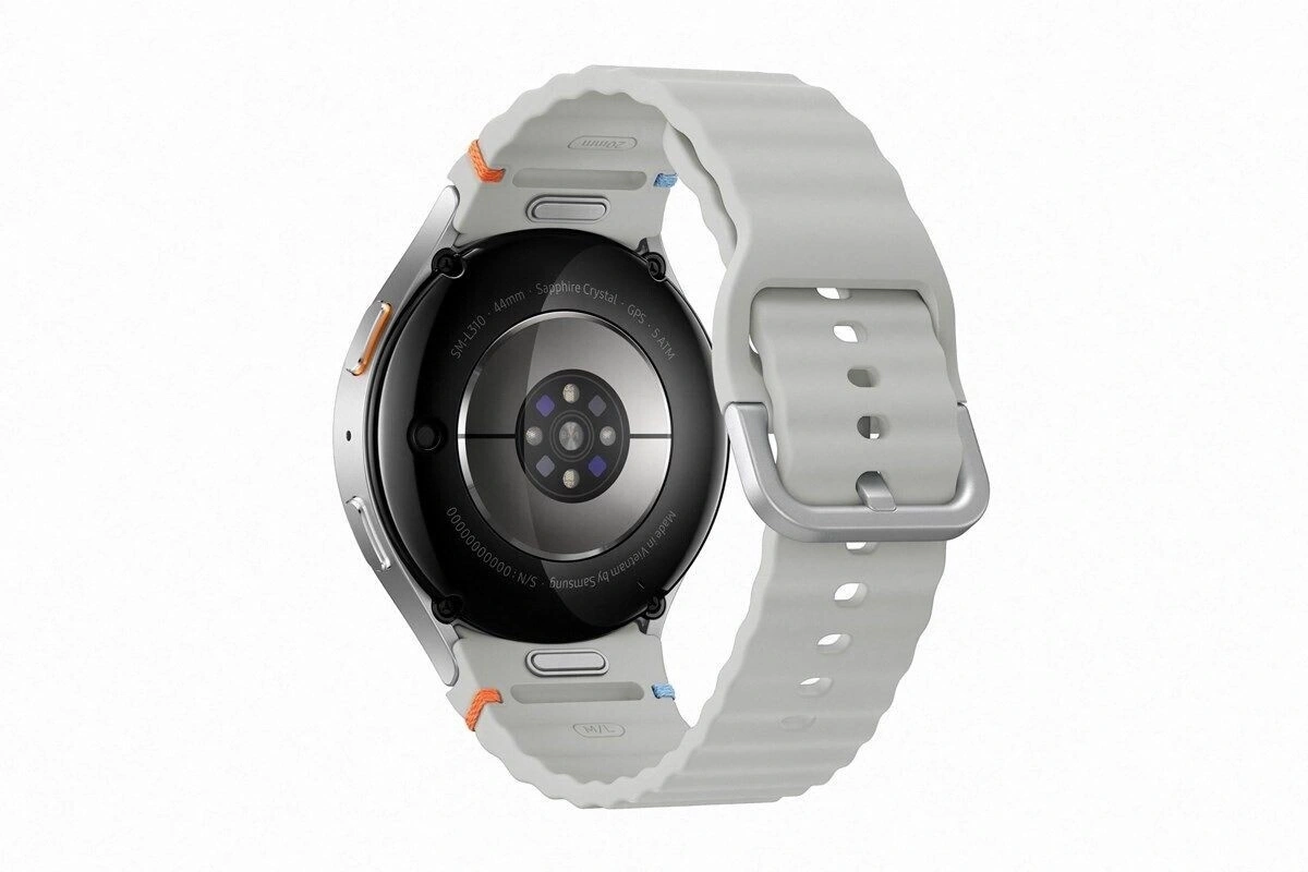 Rückseite einer Smartwatch mit Armband