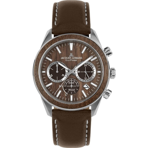 JACQUES LEMANS Armbanduhr Herren 1-2115B Quarz Solar Chronograph 44mm B-WARE