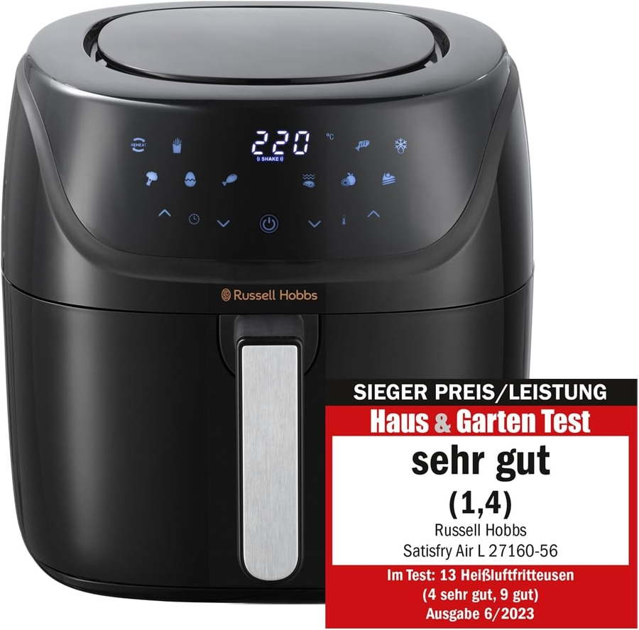 RUSSELL HOBBS Heißluftfritteuse Airfryer Satisfry Air Medium 27160-56 Backen