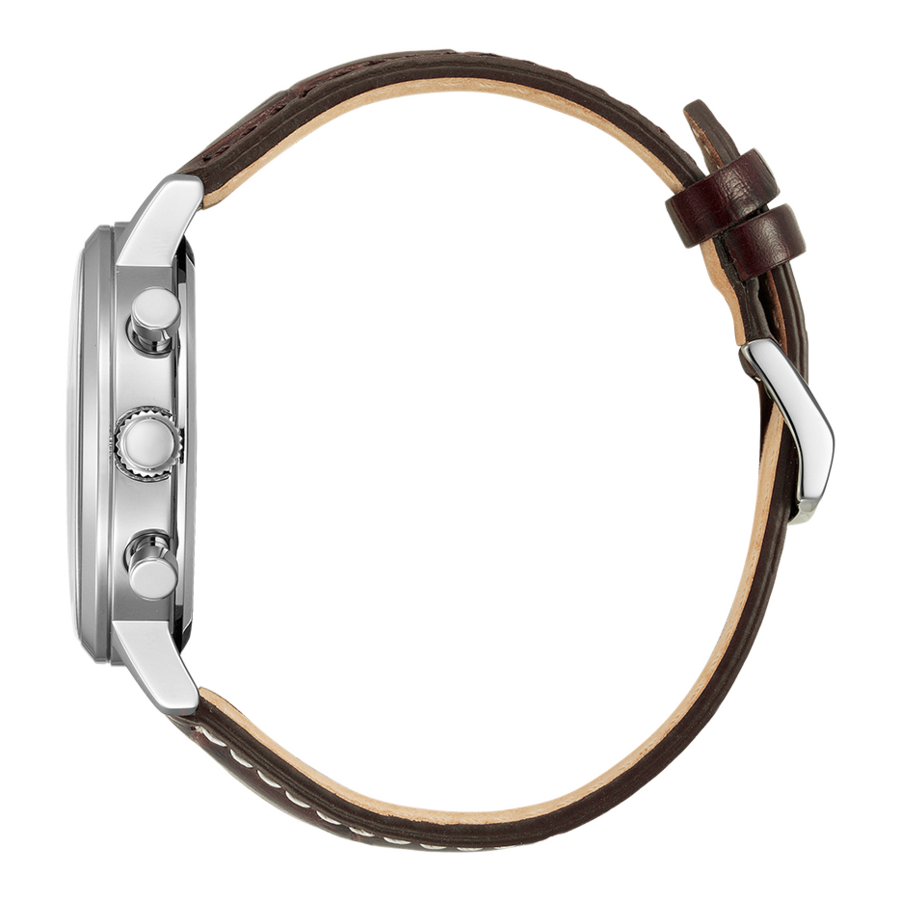 CITIZEN Herrenarmbanduhr CA7061-26X Solar Chronograph Lederarmband 42mm B-WARE