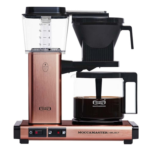 Kaffeemaschine von Technivorm Moccamaster, Kupfer, mit Wasserstandsanzeige und Filter
