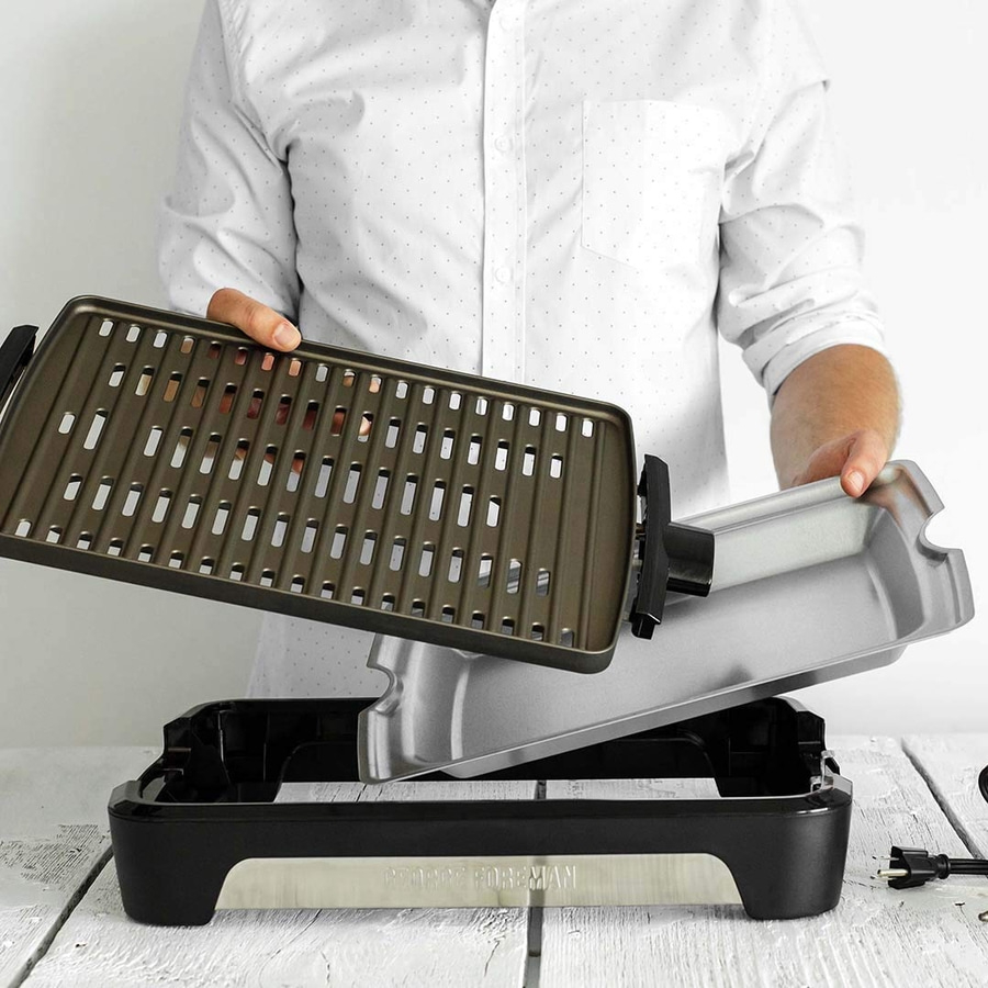 GEORGE FOREMAN Smokeless BBQ Grill 25850-56 raucharmer Indoor Elektro Tischgrill