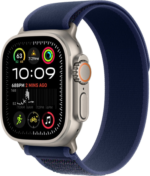 APPLE Watch Ultra 2 (2024) 49 mm Titangehäuse Trail S/M Blau MX4J3FD/A B-WARE