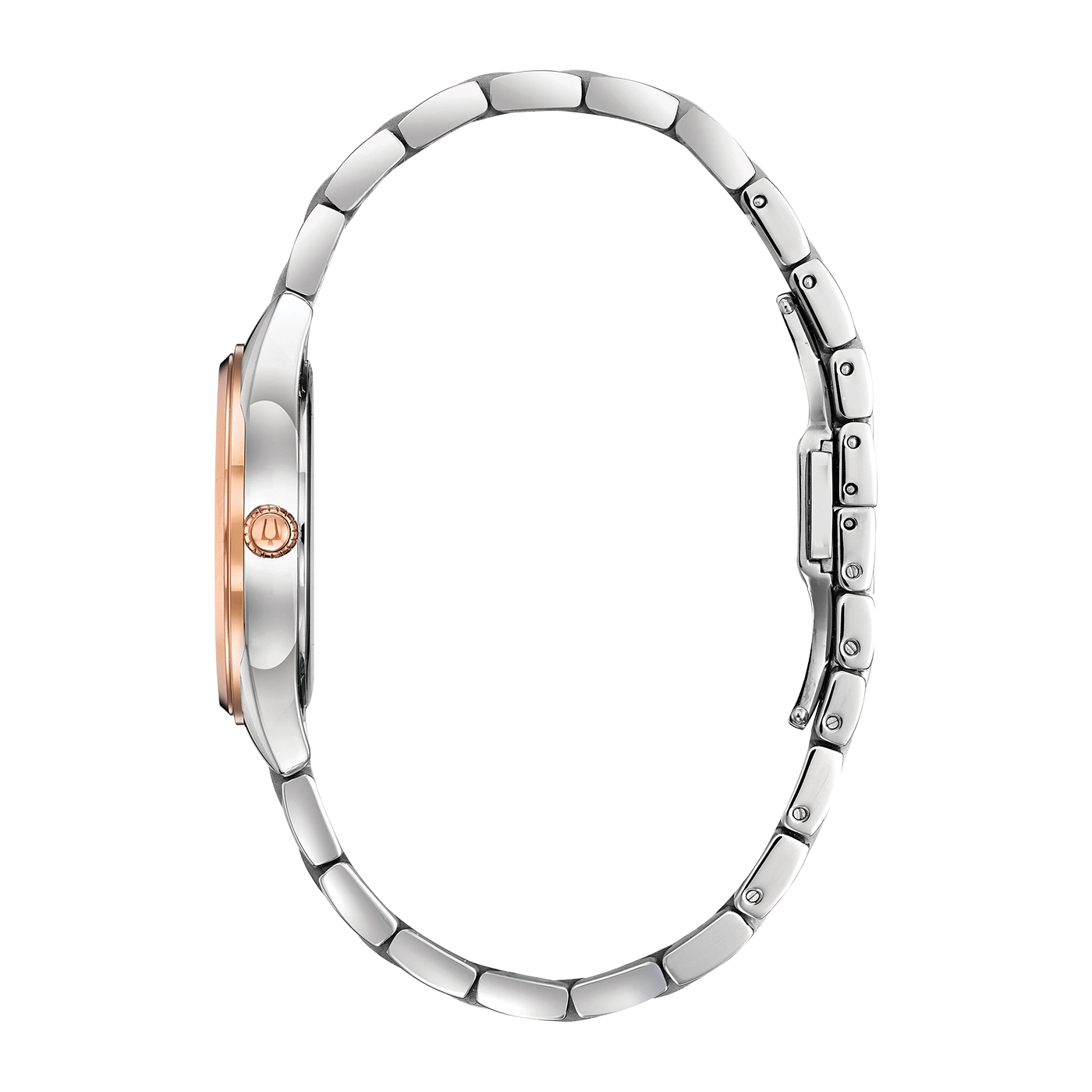Bulova Damenarmbanduhr 98P183 Quarz Saphirglas roségold silberfarben 32mm B-WARE