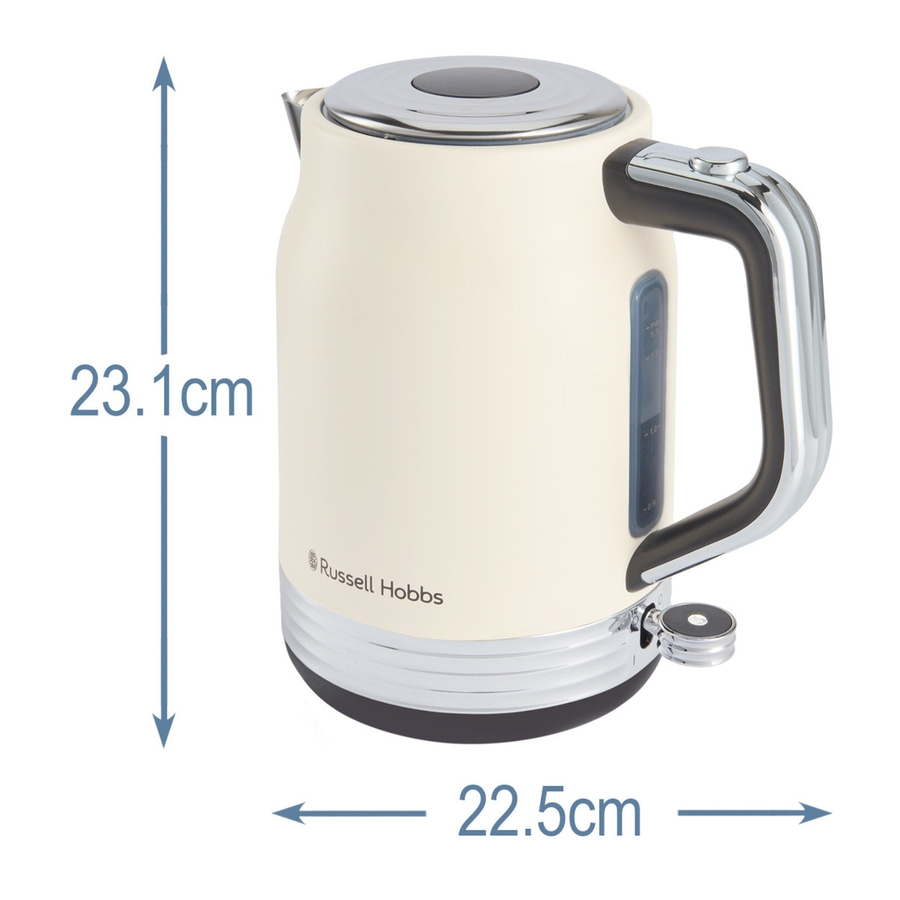 RUSSELL HOBBS Wasserkocher Hanley Retro Jasmine 28640-70 Edelstahl 1,7 L 2400 W
