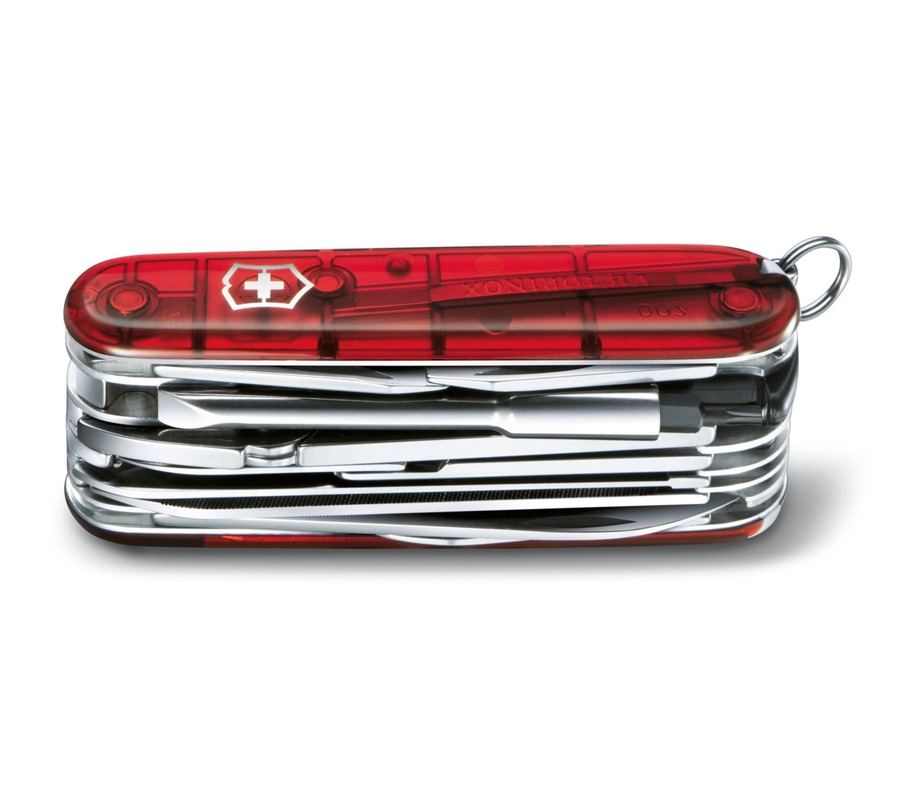 VICTORINOX CyberTool L Taschenmesser 1.7775.T 39 Funktionen rot transparent