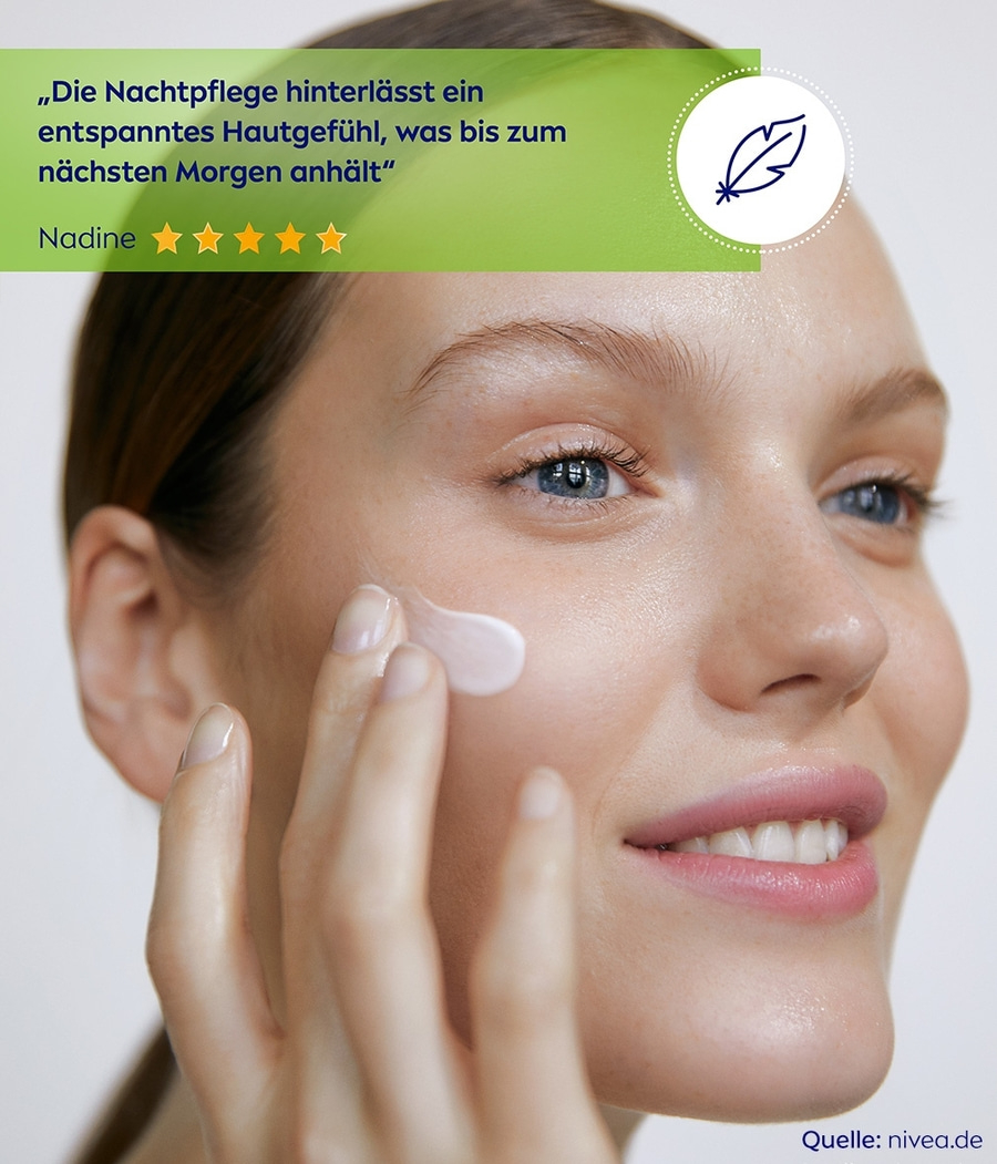 NIVEA Nachtpflege Natural Balance regenerierend tiefenpflegend Jojobaöl 2x 50ml