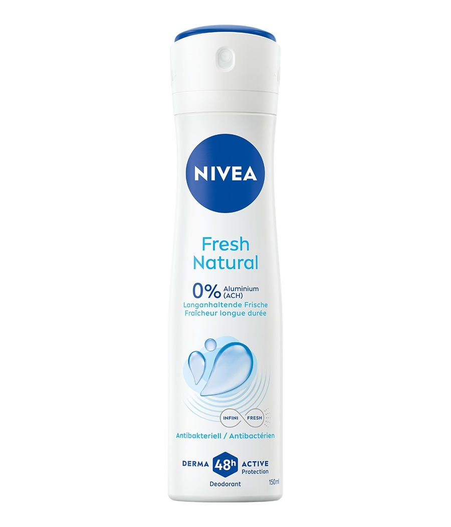 Nivea Fresh Natural Deodorant, 0% Aluminium, 48h Active Protection, 150ml