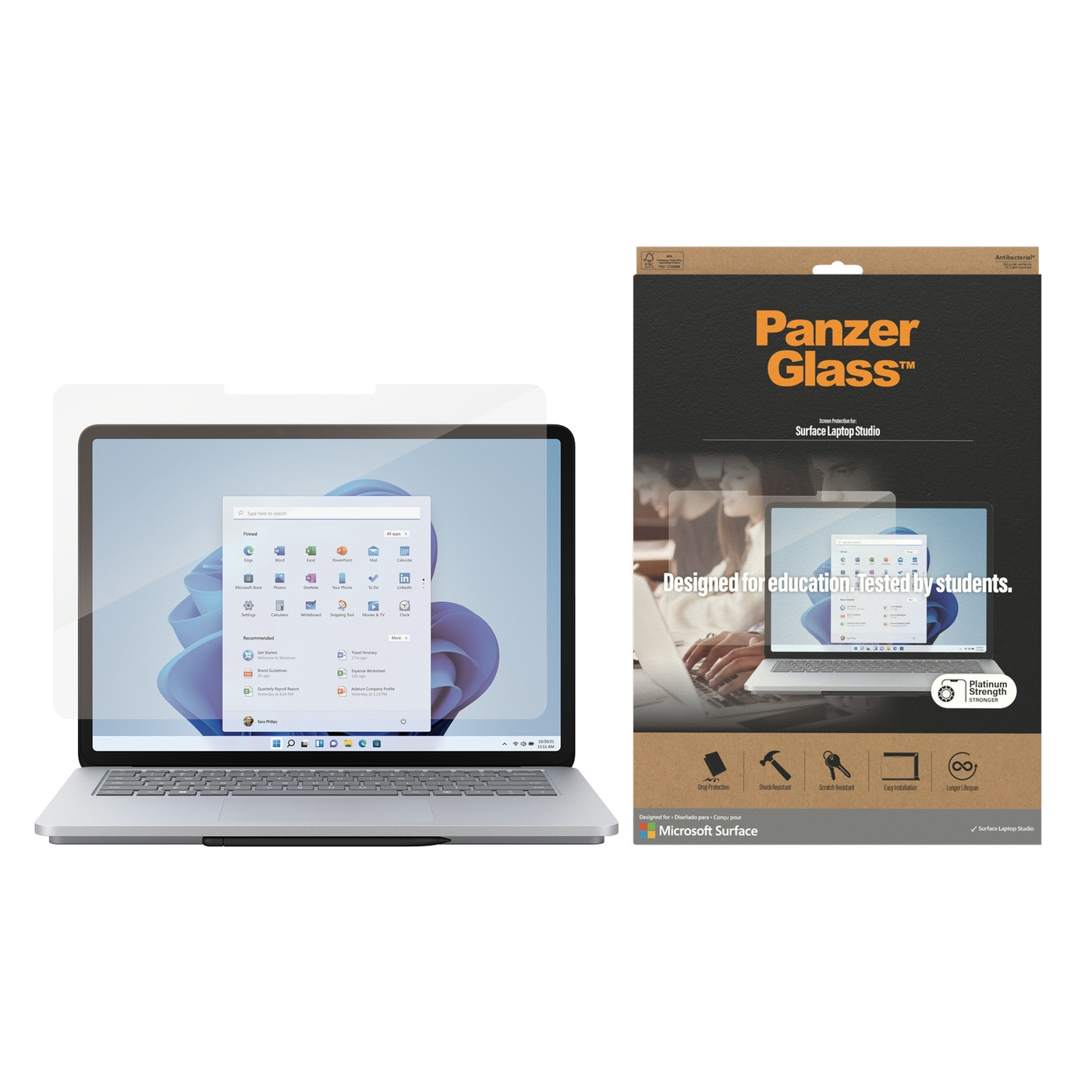 PanzerGlass™ Microsoft Laptop Studio | Screen Protector Glass Displayschutzfolie