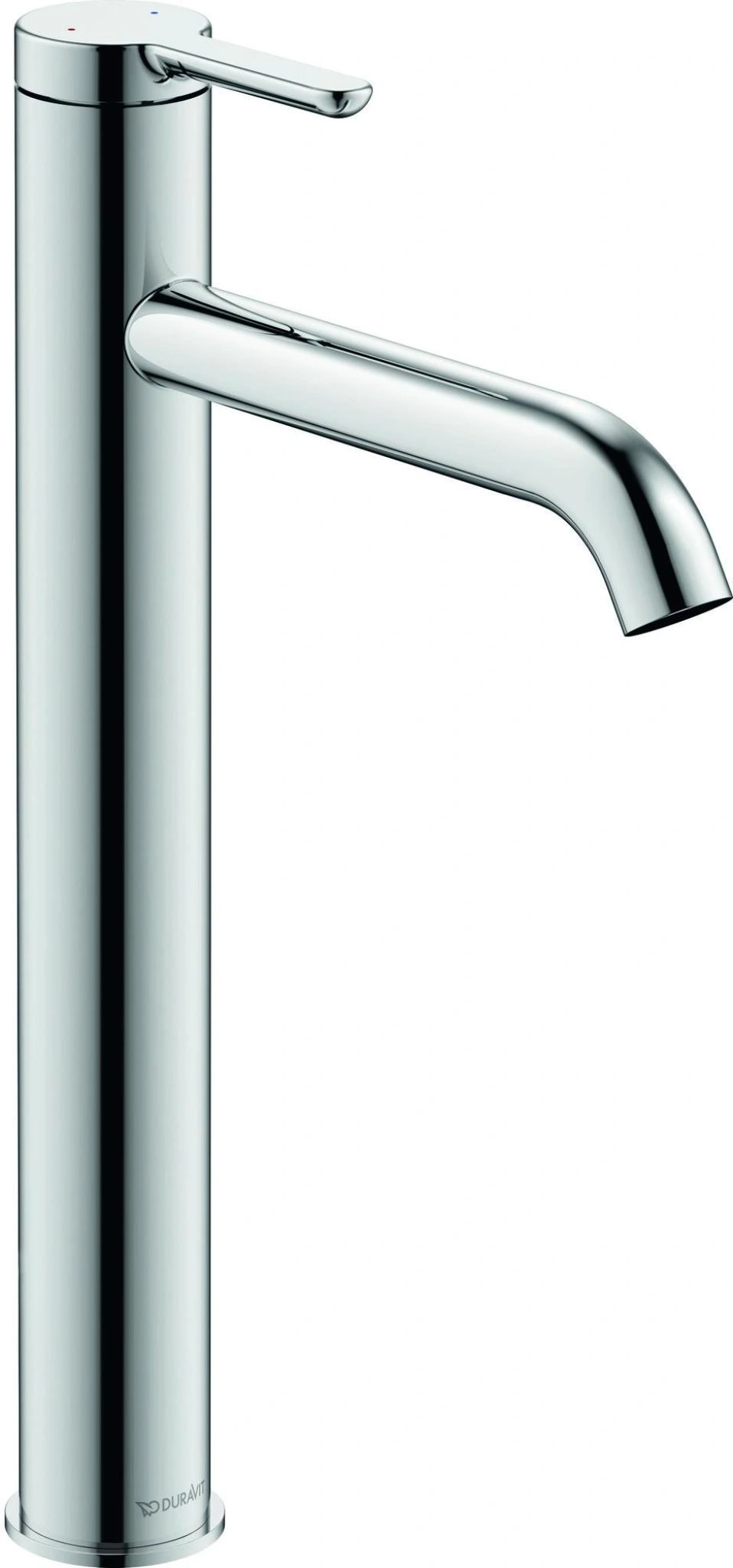 Chrom-Wasserhahn, hoch, modern, glänzend, Badezimmer, Waschbecken, Design, Duravit