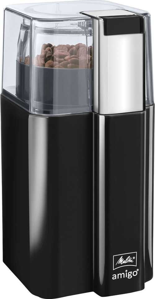 MELITTA Kaffeemühle Amigo 60g Schwarz Edelstahl Schlagmesser NEU