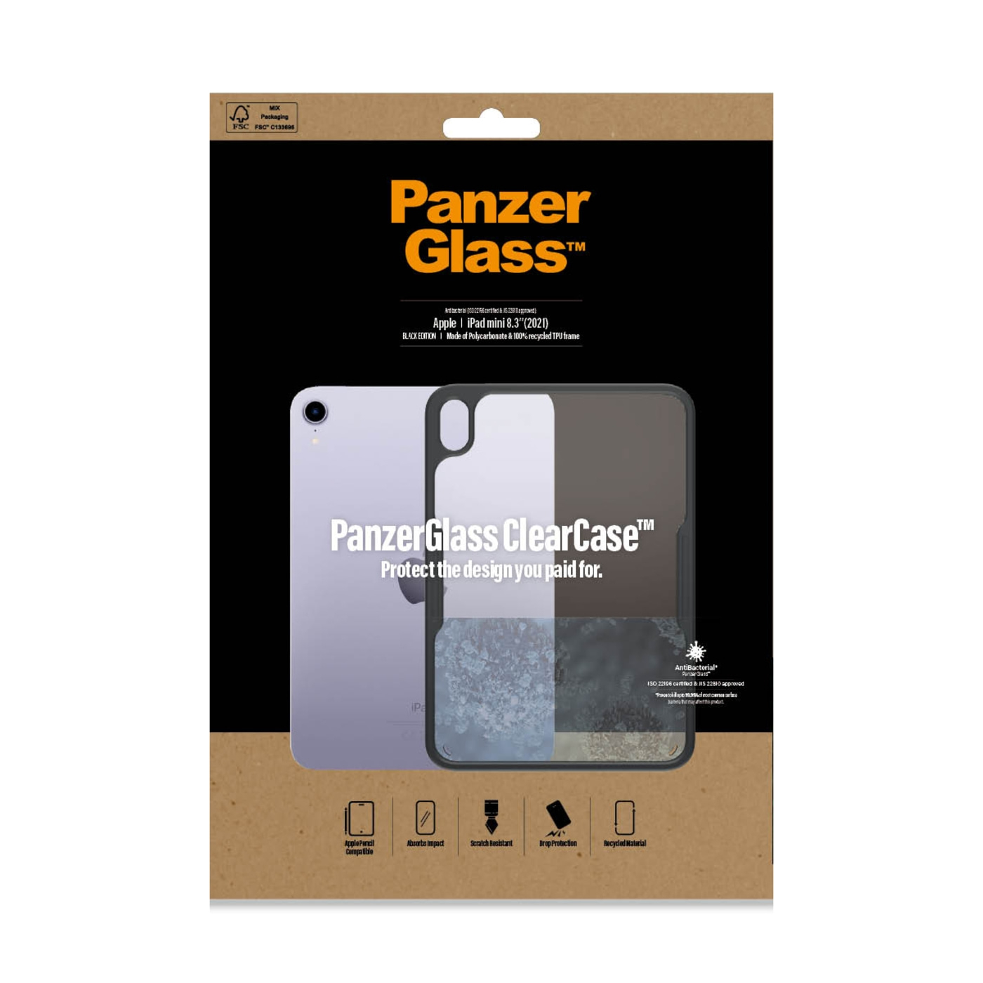 PanzerGlass™ ClearCase™ Apple iPad mini 8.3'' (2021) | Black
