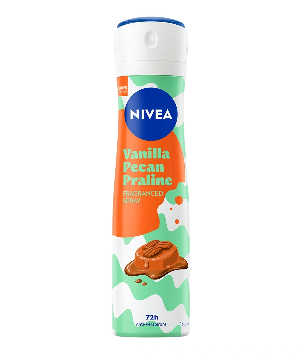 Nivea "Vanilla Pecan Praline" Deo mit 72h Anti-Transpirant Schutz.