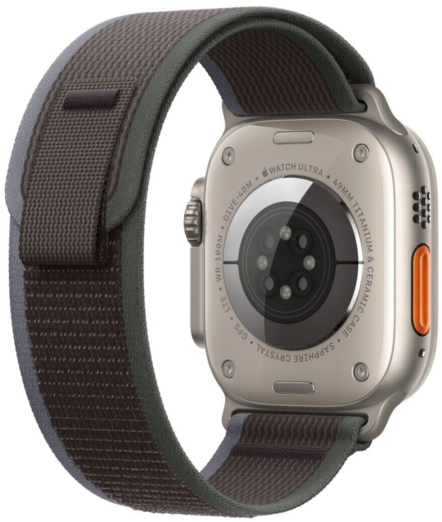 APPLE Watch Ultra 2 GPS + 4G 49mm Titan Trail S/M blau/schwarz MRF53FD/A B-Ware
